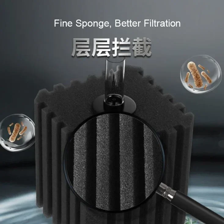 New Big Bio Sponge Filter for  - Aquaculture Aerator Pump recension och pris