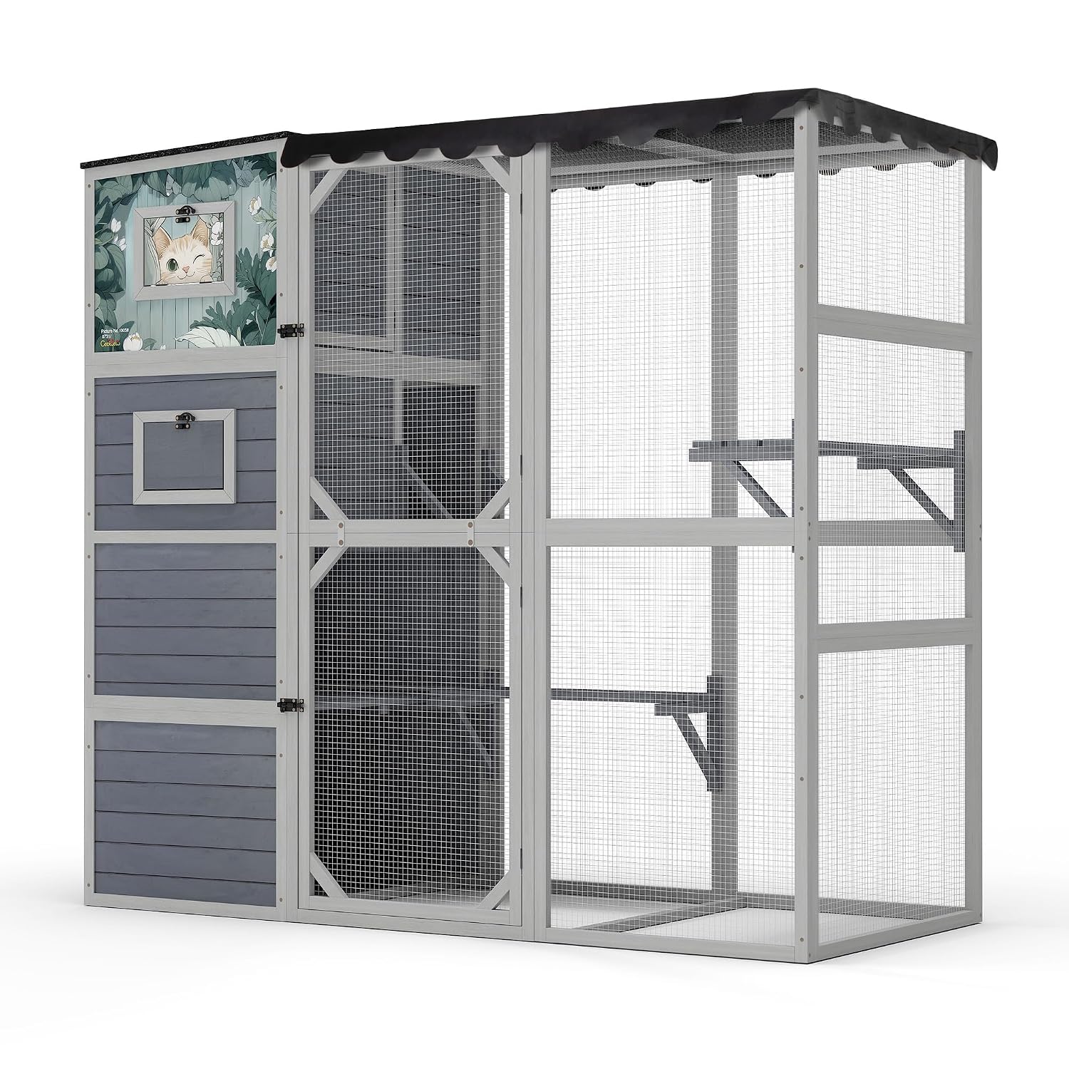 Large Wooden Outdoor Cat Enclo - Farming Zone recension och pris